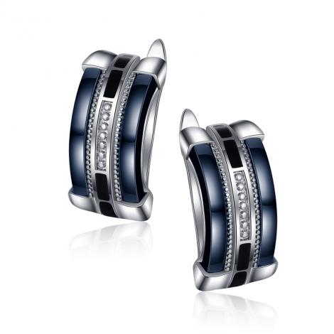 Серьги, вставка: керамика, эмаль, арт.:0220912109ac, SilverWings, рис. 1