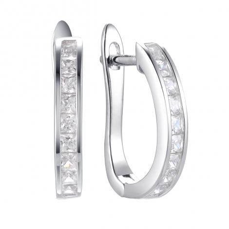 Серьги, вставка: куб.цирконий, арт.:0220912592a, SilverWings, рис. 1