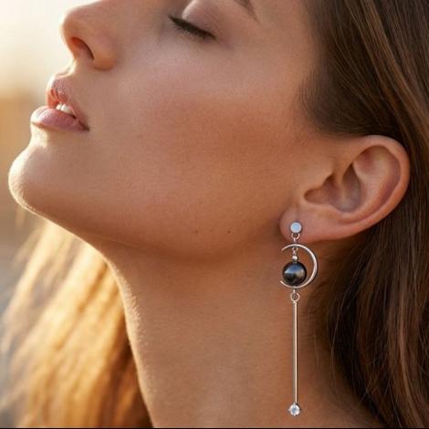 Серьги, вставка: керамика, куб.цирконий, арт.:0220912598b, SilverWings, рис. 2