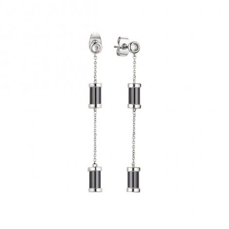 Серьги, вставка: керамика, куб.цирконий, арт.:0220912750b, SilverWings, рис. 1