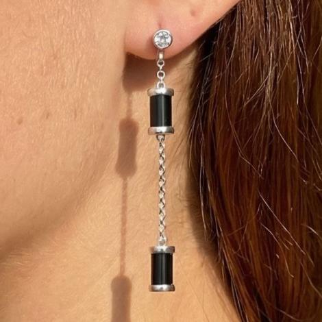 Серьги, вставка: керамика, куб.цирконий, арт.:0220912750b, SilverWings, рис. 2