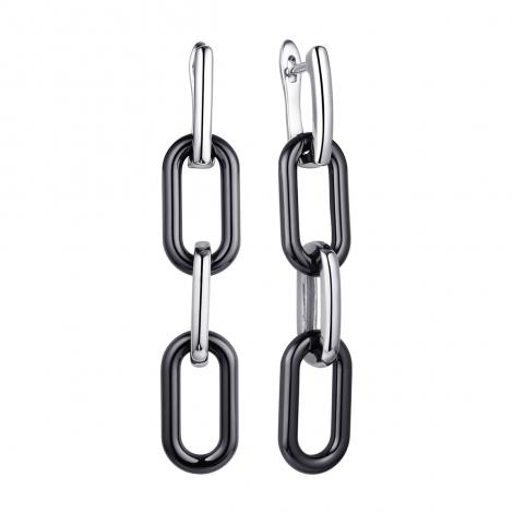 Серьги, вставка: керамика, арт.:0220912777b, SilverWings, рис. 1
