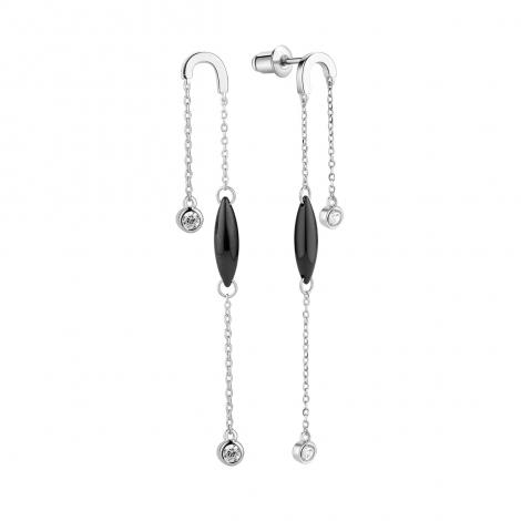 Серьги, вставка: керамика, куб.цирконий, арт.:0220912948ab, SilverWings, рис. 1
