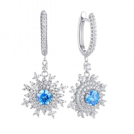 Серьги, вставка: куб.цирконий, арт.:0220913027n, SilverWings, рис. 1