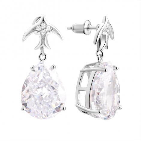 Серьги, вставка: куб.цирконий, арт.:0220913165a, SilverWings, рис. 1