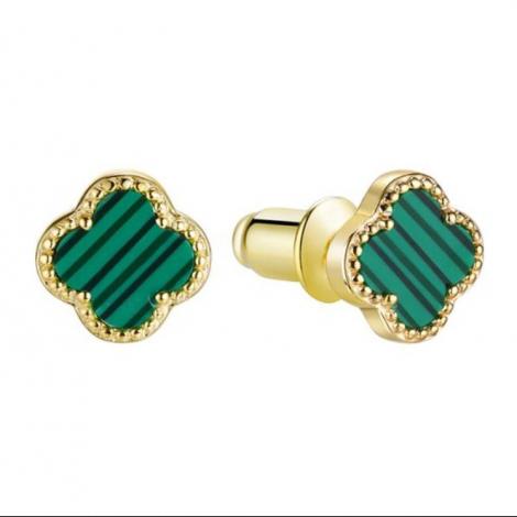 Серьги, вставка: малахит, арт.:0220913265gp, SilverWings, рис. 1