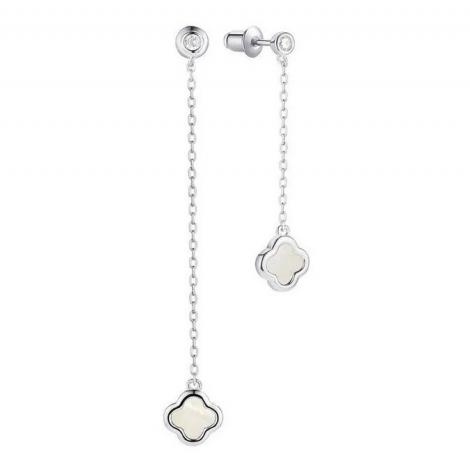 Серьги, вставка: перламутр, куб.цирконий, арт.:0220913267, SilverWings, рис. 1