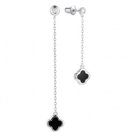 Серьги, вставка: керамика, куб.цирконий, арт.:0220913267b, SilverWings, рис. 1