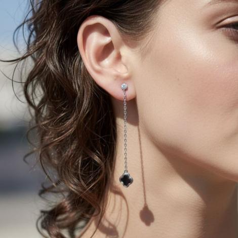 Серьги, вставка: керамика, куб.цирконий, арт.:0220913267b, SilverWings, рис. 2