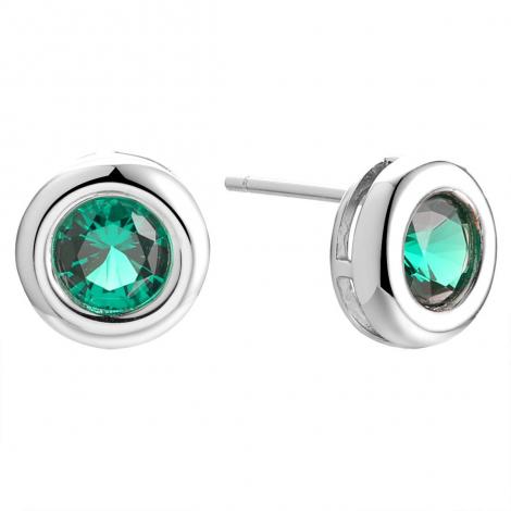 Серьги, вставка: шпинель синт., арт.:0220913487e, SilverWings, рис. 1