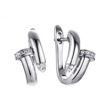Серьги, вставка: куб.цирконий, арт.:0220913789a, SilverWings, рис. 1
