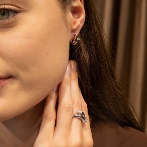 Серьги, вставка: куб.цирконий, арт.:0220913789a, SilverWings, рис. 2