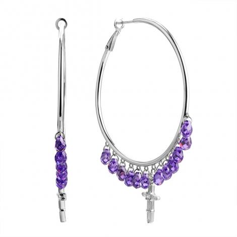 Серьги, вставка: куб.цирконий, арт.:0220914009a, SilverWings, рис. 1