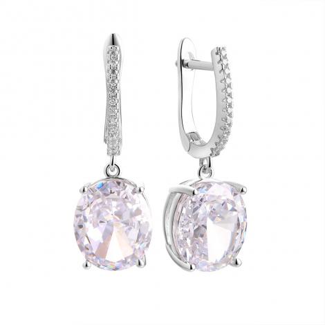 Серьги, вставка: куб.цирконий, арт.:0220915370a, SilverWings, рис. 1