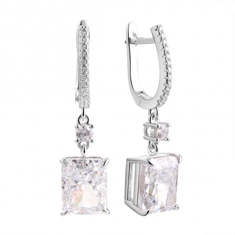 Серьги, вставка: куб.цирконий, арт.:0220915413a, SilverWings, рис. 1