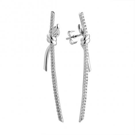 Серьги, вставка: куб.цирконий, арт.:0220916350a, SilverWings, рис. 1