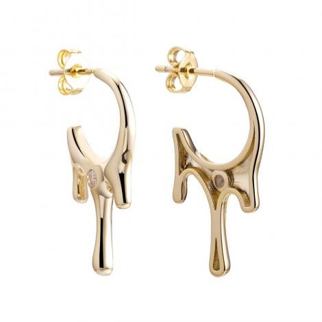 Серьги, вставка: куб.цирконий, арт.:0220916719gp, SilverWings, рис. 1