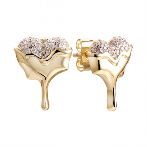 Серьги, вставка: куб.цирконий, арт.:0220916721gp, SilverWings, рис. 1