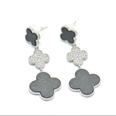 Серьги, вставка: куб.цирконий, эмаль, арт.:022131410b, SilverWings, рис. 1