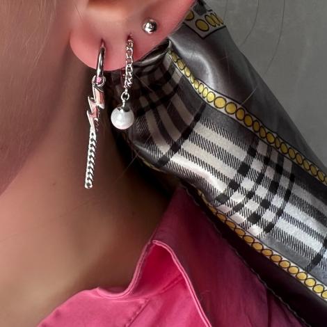 Серьги сет 6шт., вставка: куб.цирконий, майорика, арт.:022142414213215162a, SilverWings, рис. 3