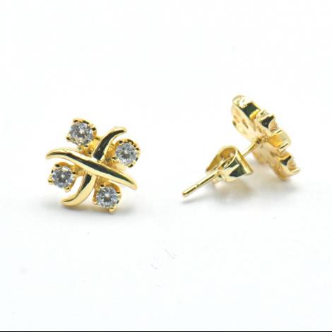 Серьги, вставка: куб.цирконий, арт.:022211165gp, SilverWings, рис. 1