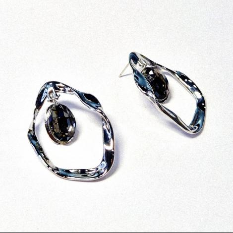 Серьги, вставка: куб.цирконий, арт.:022211306t, SilverWings, рис. 1