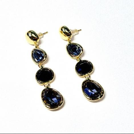 Серьги, вставка: куб.цирконий, арт.:022211307gp-mix, SilverWings, рис. 1