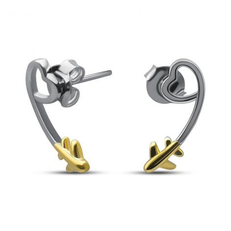 Серьги, арт.:022235209gp-a, SilverWings, рис. 1