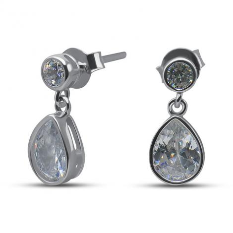 Серьги, вставка: куб.цирконий, арт.:022235280a, SilverWings, рис. 1