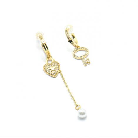 Серьги, вставка: куб.цирконий, майорика, арт.:022291149gp, SilverWings, рис. 1