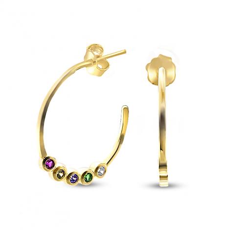 Серьги, вставка: куб.цирконий, арт.:02de4733gp-202, SilverWings, рис. 1