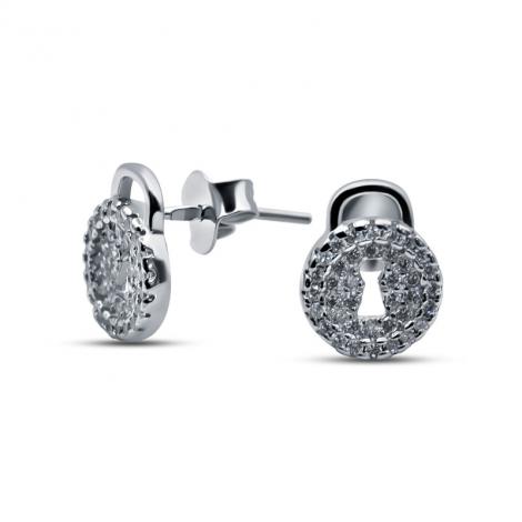 Серьги, вставка: куб.цирконий, арт.:02de638a-202, SilverWings, рис. 1