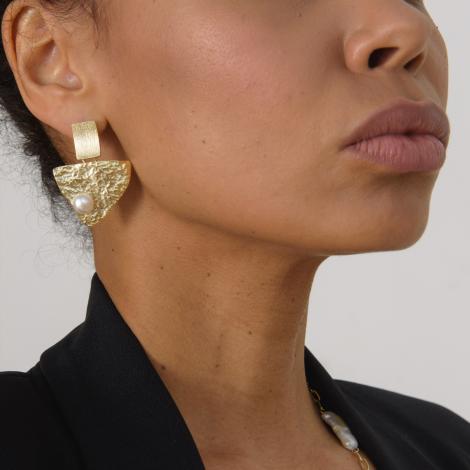 Серьги, вставка: жемчуг (культ.), арт.:02ea2159gp-204, SilverWings, рис. 3