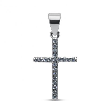 Подвеска, вставка: куб.цирконий, арт.:03202303a, SilverWings, рис. 1