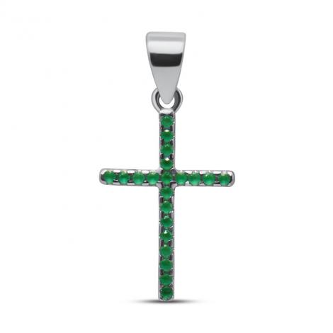 Подвеска, вставка: куб.цирконий, арт.:03202303e-cb7, SilverWings, рис. 1