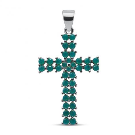 Подвеска, вставка: куб.цирконий, арт.:03202397e-cb7, SilverWings, рис. 1