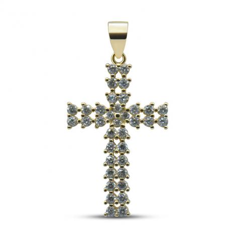 Подвеска, вставка: куб.цирконий, арт.:03202397gp-a, SilverWings, рис. 1