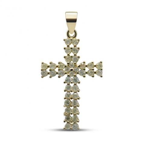 Подвеска, вставка: куб.цирконий, арт.:03202397gp-u-cb20, SilverWings, рис. 1