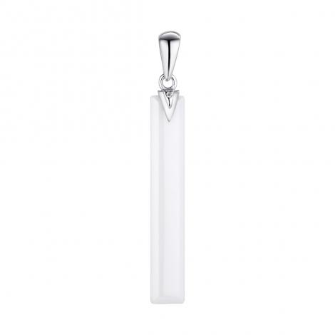 Подвеска, вставка: керамика, куб.цирконий, арт.:0320911591a, SilverWings, рис. 1