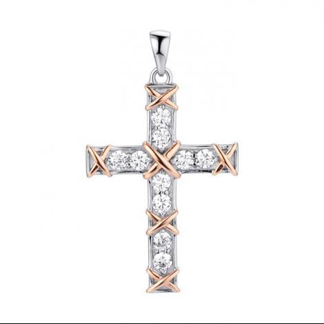 Подвеска, вставка: куб.цирконий, арт.:0320912383pgp-mix, SilverWings, рис. 1