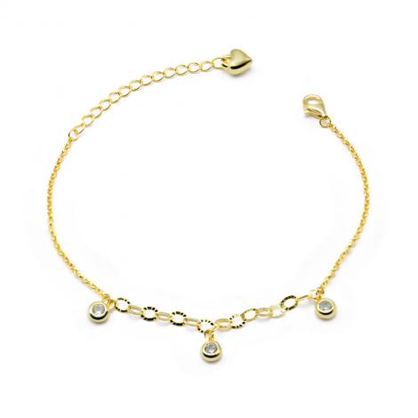 Браслет, вставка: куб.цирконий, арт.:041130gp, SilverWings, рис. 1