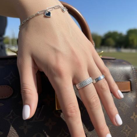 Браслет, вставка: куб.цирконий, эмаль, арт.:041139258b, SilverWings, рис. 2