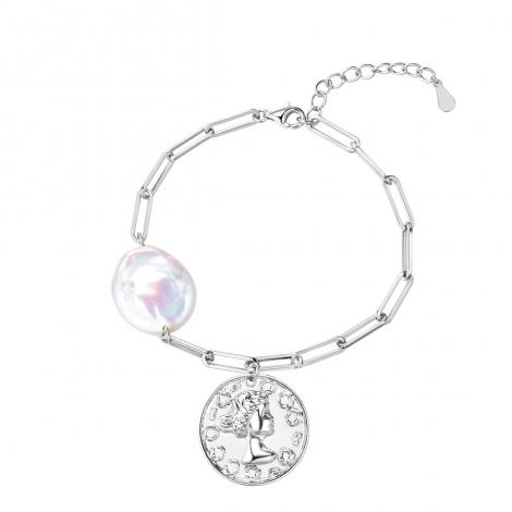 Браслет, вставка: жемчуг "барокко", арт.:0420954629a, SilverWings, рис. 1