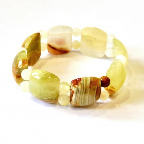 Браслет, вставка: агат, арт.:042121101mix, SilverWings, рис. 1