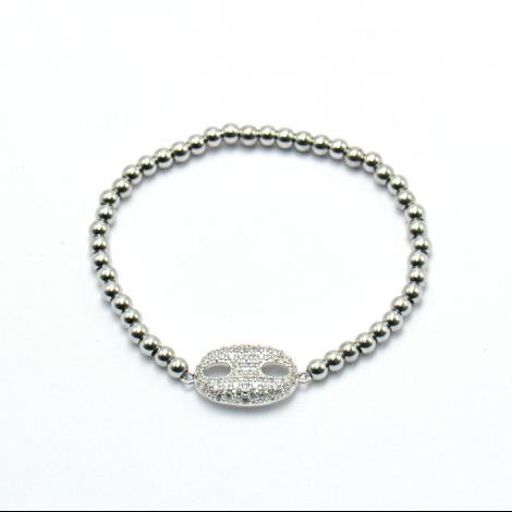 Браслет, вставка: куб.цирконий, арт.:042211198a, SilverWings, рис. 1