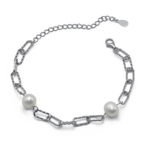Браслет, вставка: жемчуг (культ.), арт.:042231251a, SilverWings, рис. 1