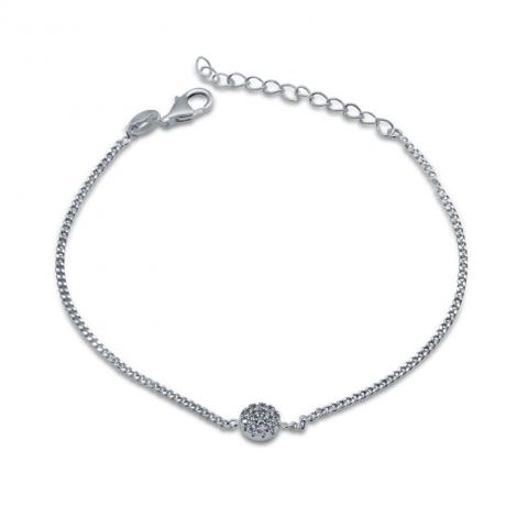 Браслет, вставка: куб.цирконий, арт.:04peds0699bm-184, SilverWings, рис. 1