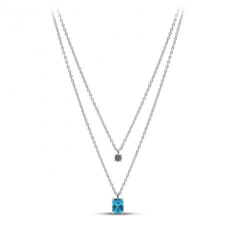 Колье, вставка: куб.цирконий, арт.:051274209n, SilverWings, рис. 1