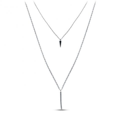 Колье, вставка: куб.цирконий, арт.:052022688, SilverWings, рис. 1