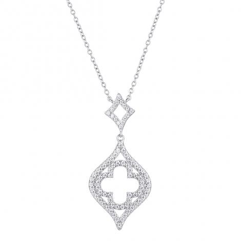 Колье, вставка: куб.цирконий, арт.:0520913046a, SilverWings, рис. 1